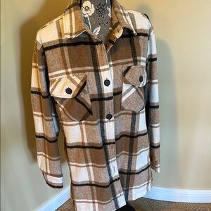 NWT Thread & Supply Brown and Cream Utility Jacket